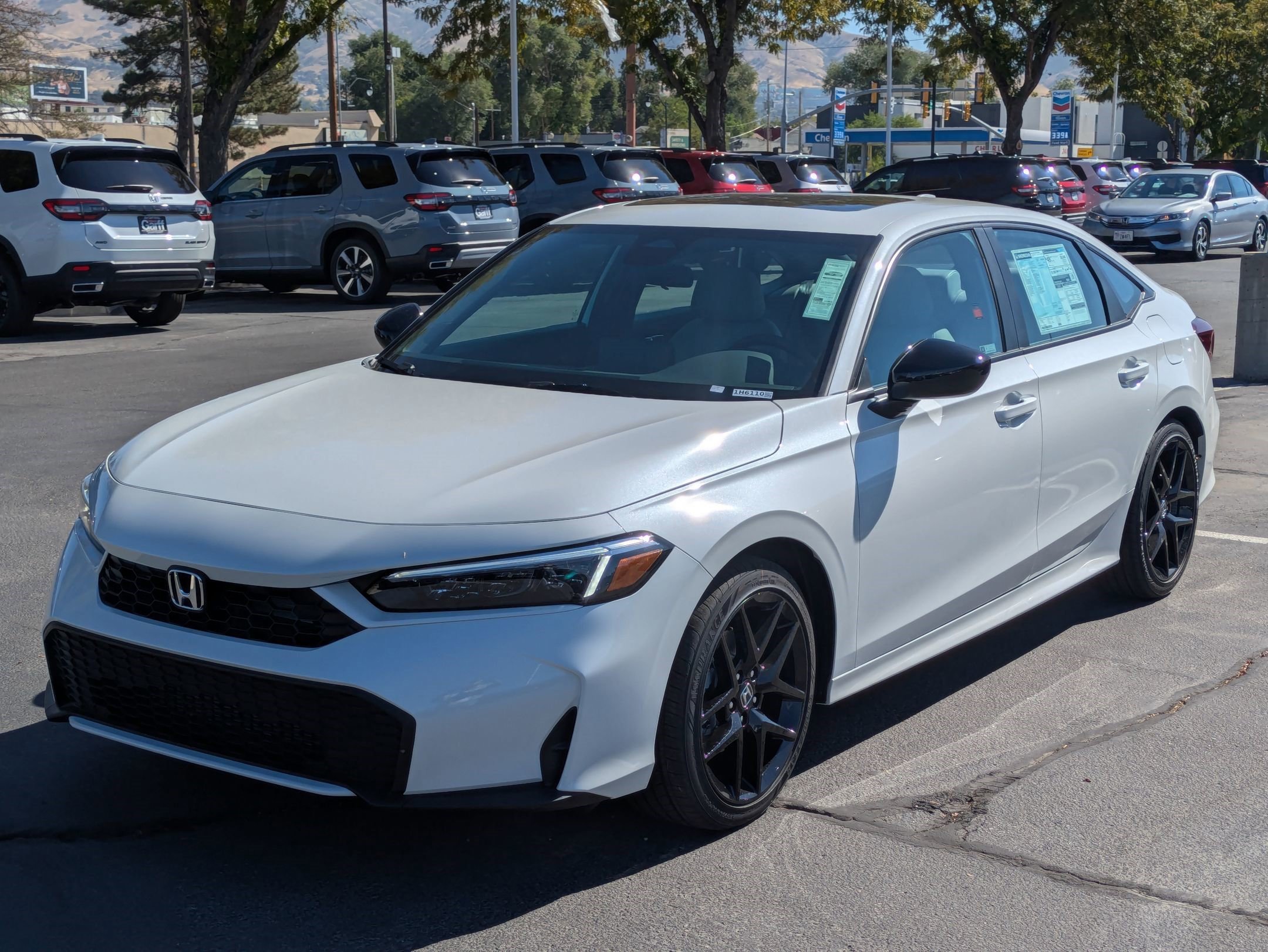 New 2026 Platinum White Pearl Honda Sport image 8