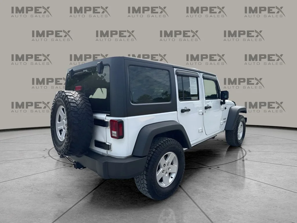 Used 2017 White Jeep Unlimited Sport image 4