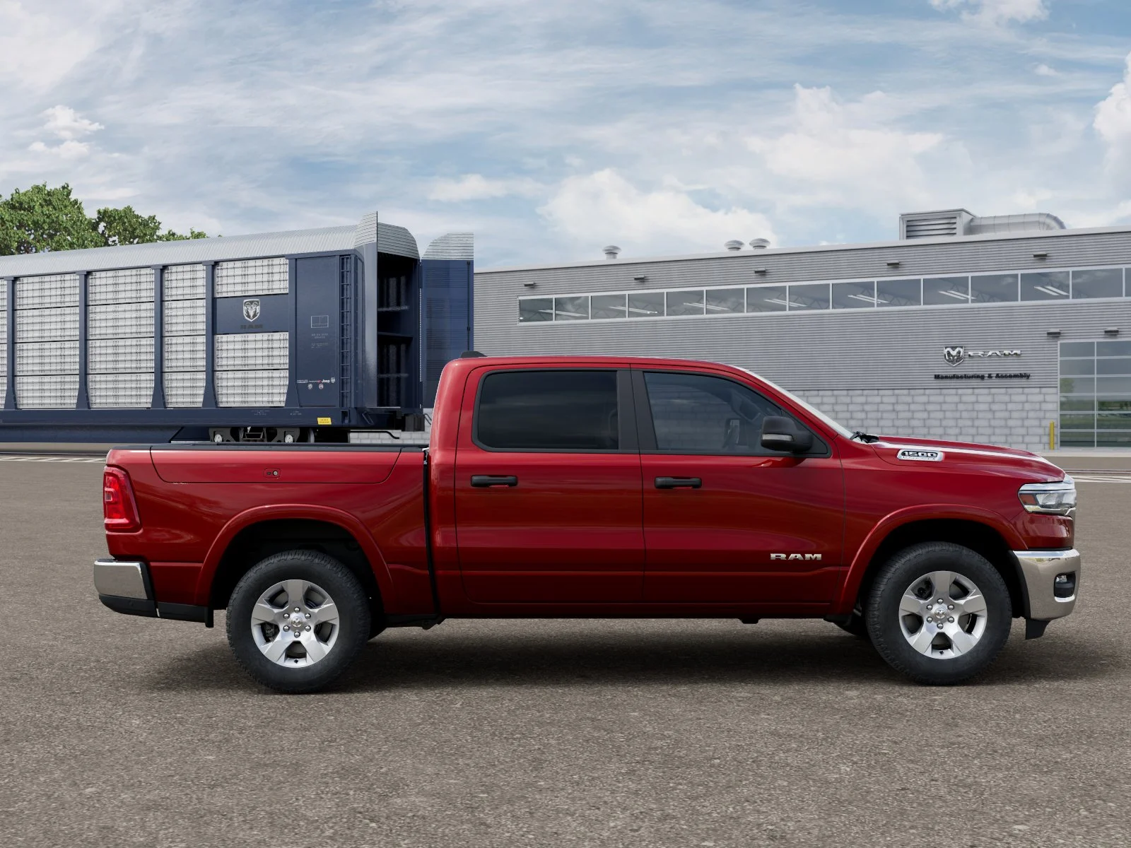 New 2026 Molten Red Pearl-Coat Exterior Paint RAM BIG HORN image 12