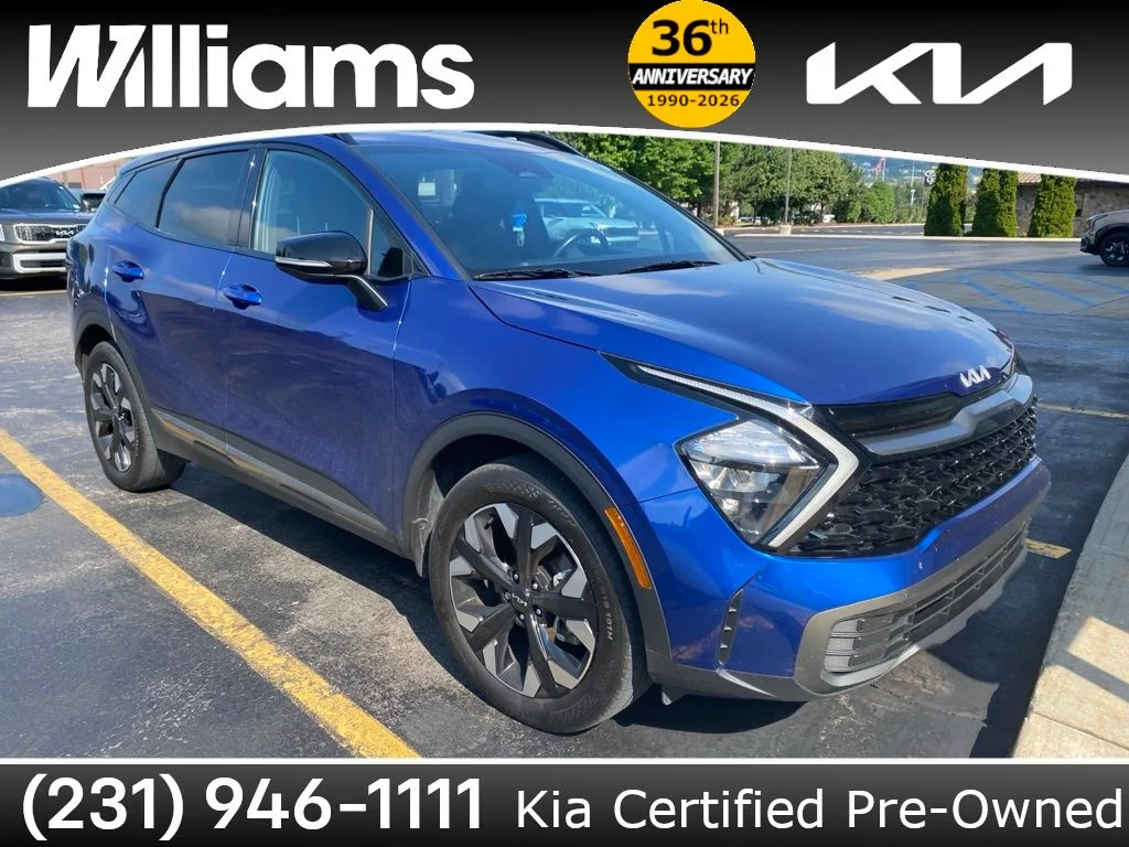 Used 2023 Sapphire Blue Kia X-Line image 1