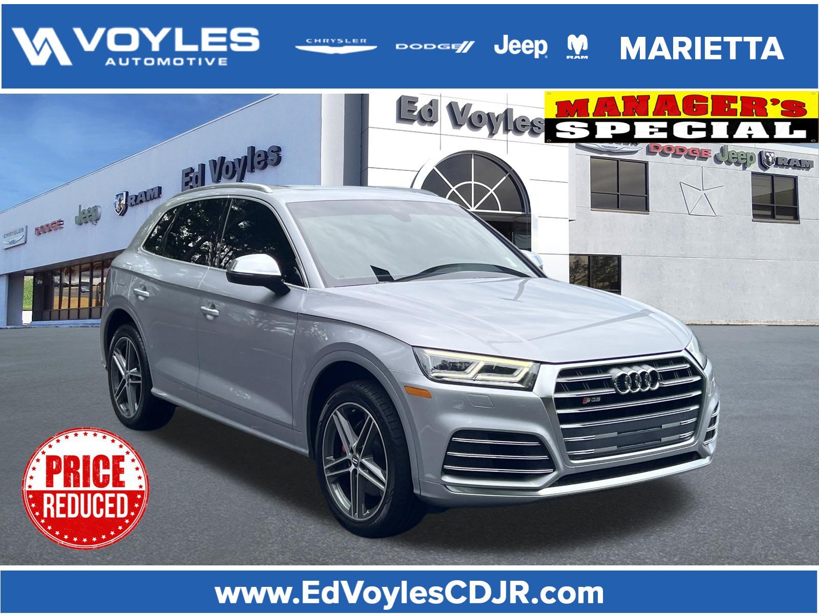 Used 2019 Florett Silver Metallic Audi Premium Plus image 1