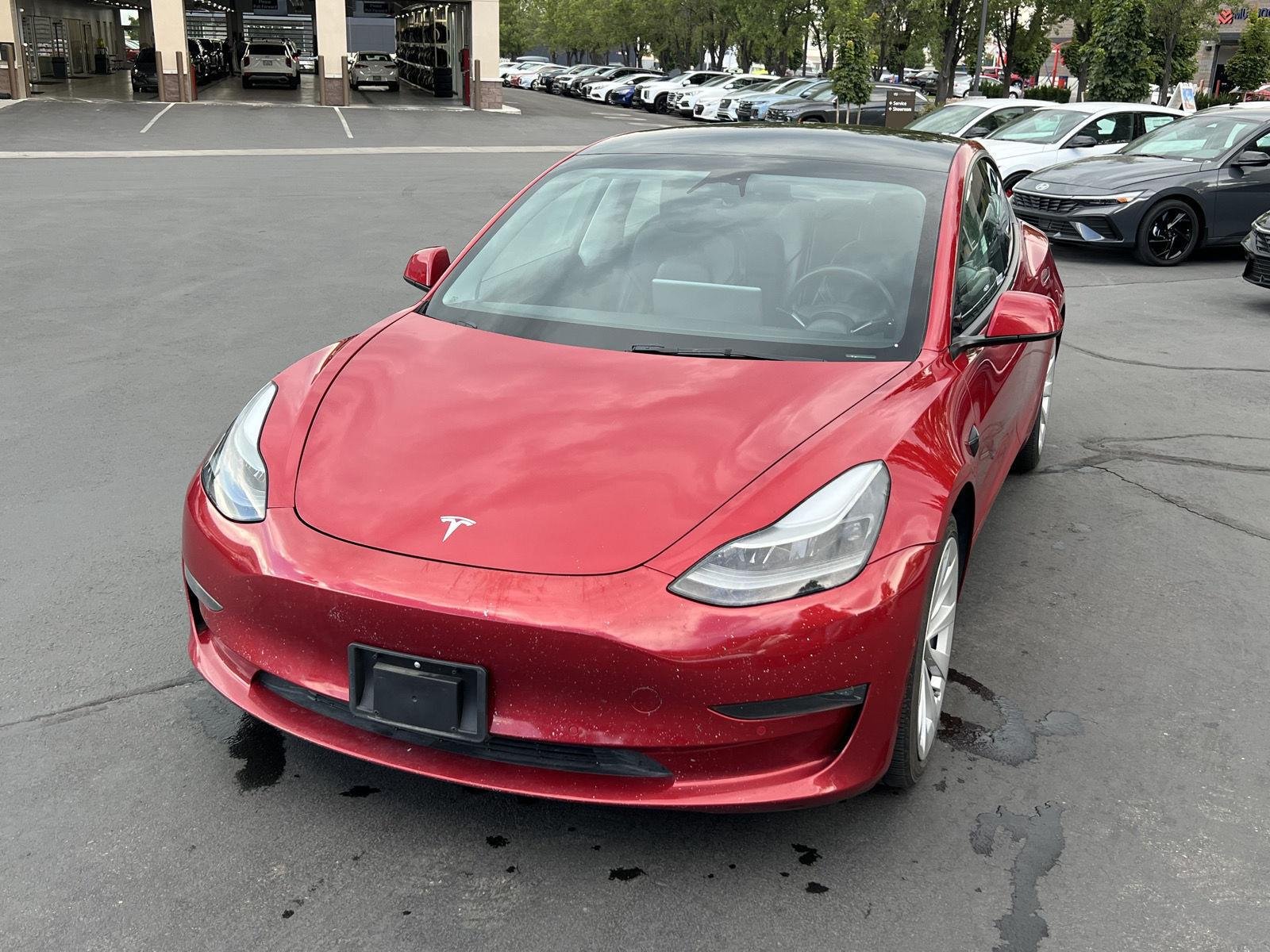 Used 2022 Tesla Model 3 Long Range with VIN 5YJ3E1EBXNF142816 for sale in Lindon, UT