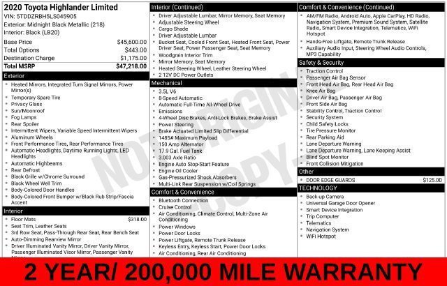 Used 2020 Black Toyota Limited image 10