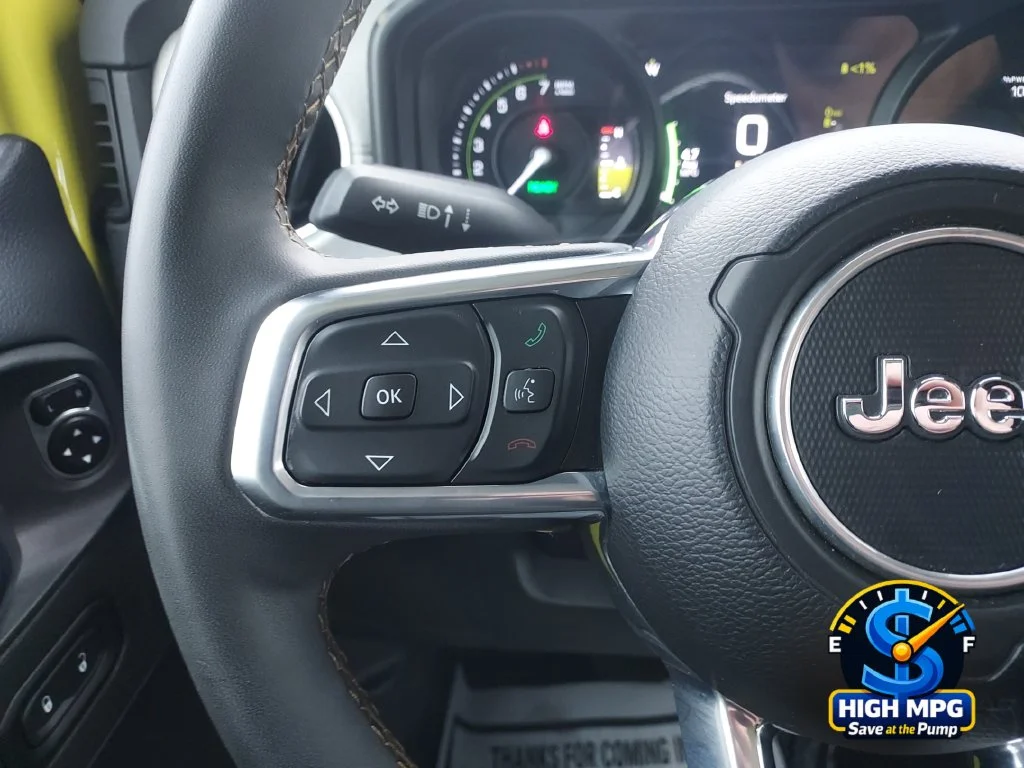 Used 2024 Yellow Jeep Sahara 4xe image 18