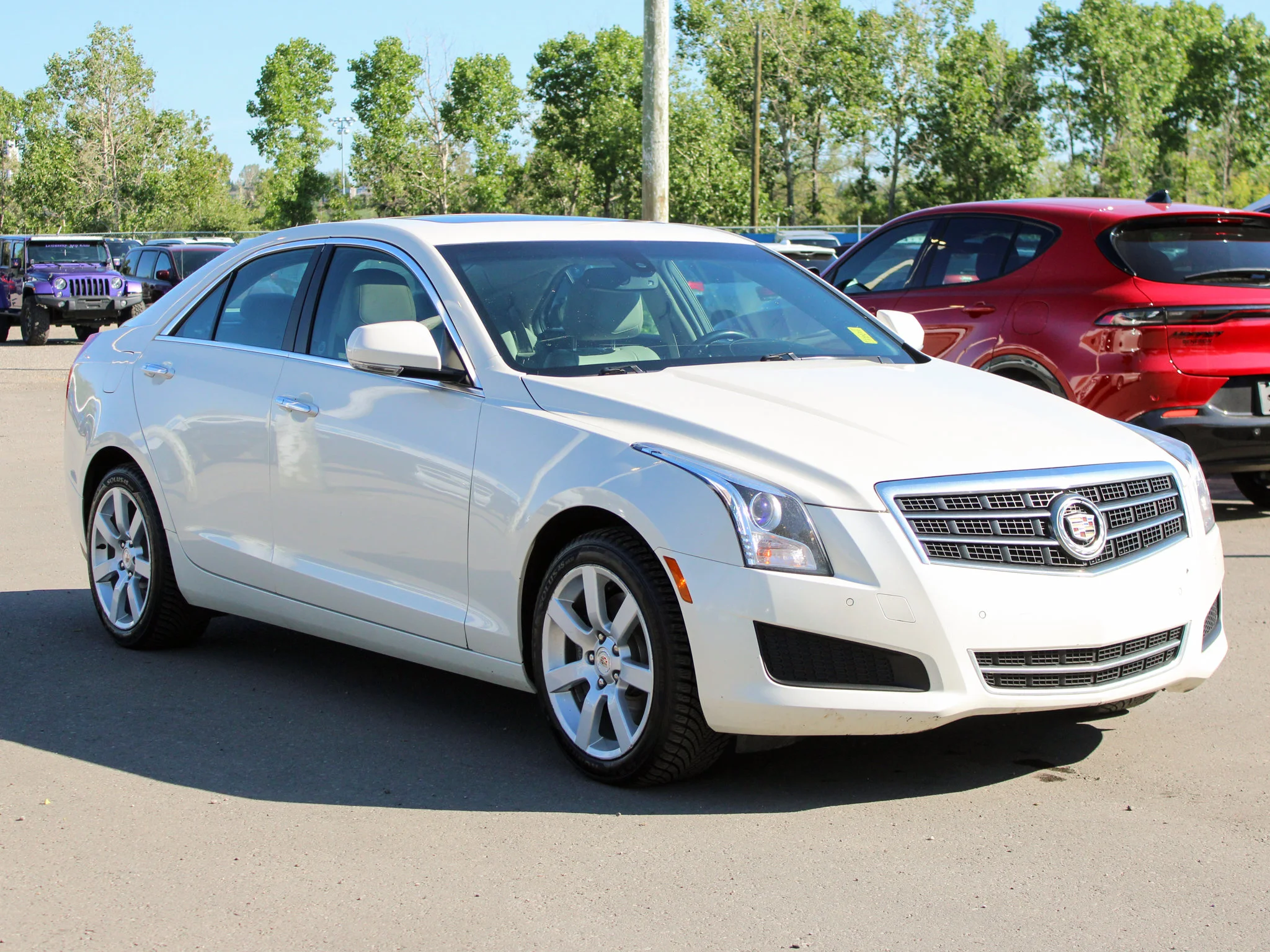 Used 2013 White Cadillac Luxury*No Accidents | Sunroof | BOSE | Heated Seats | Nav | Backup Camera | V6 | 321 HP image 7