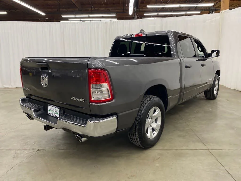 Used 2024 Granite Crystal Metallic Clearcoat Ram Big Horn image 6
