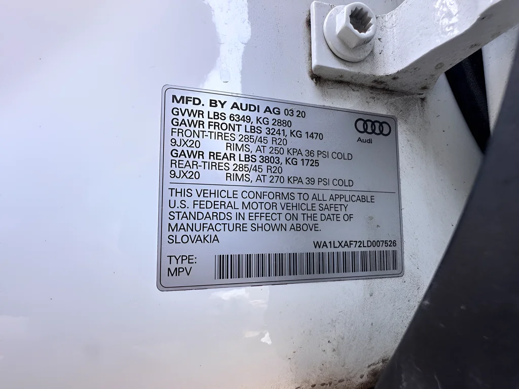 Used 2020 White Audi 55 Premium Plus image 27