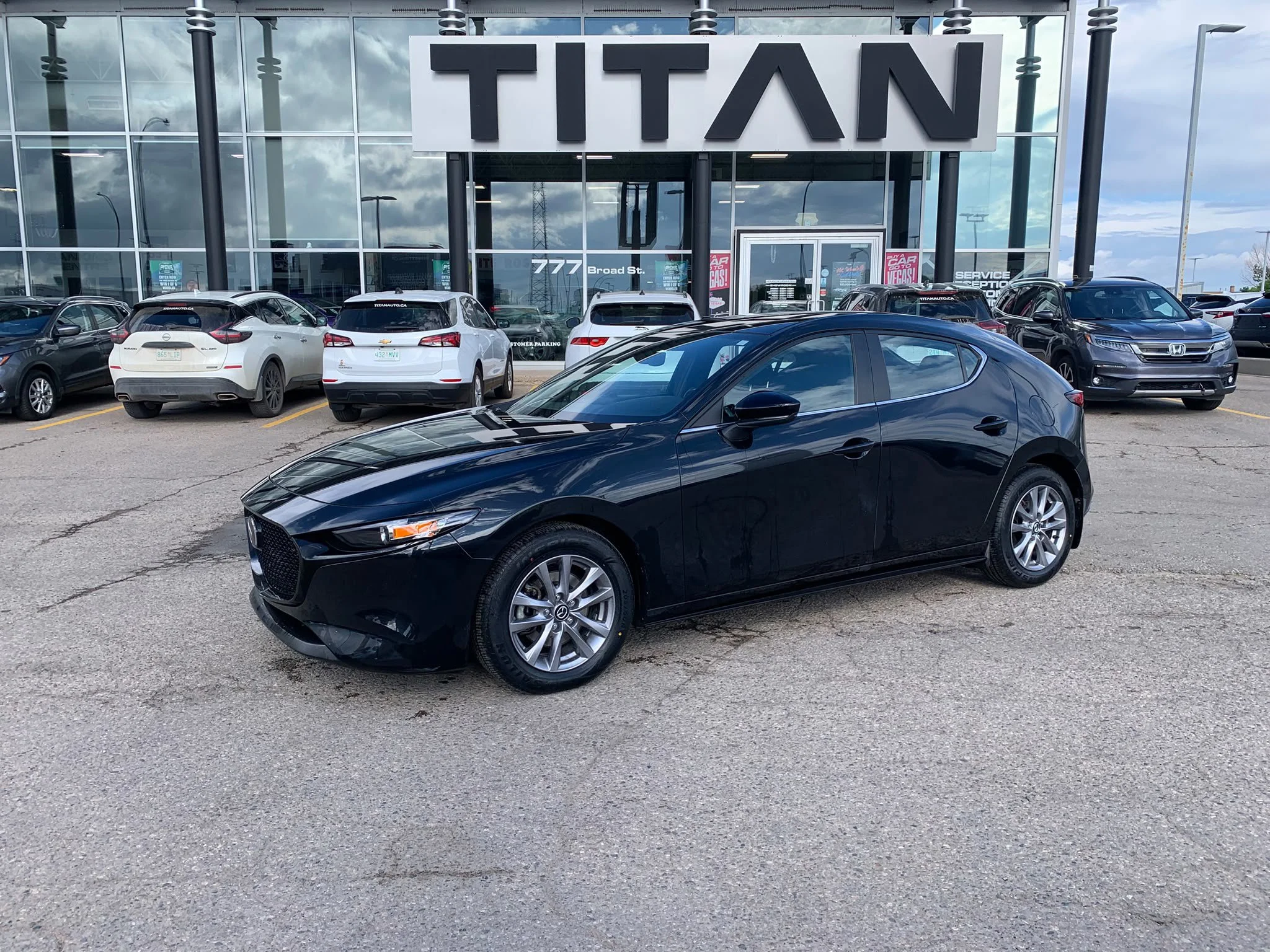 Used 2023 Jet Black Mica Mazda GS Auto*i-ACTIV AWD | Adaptive Cruise | Nav | Htd Seats | Htd Steering Wheel | Blind Spot Detection image 2