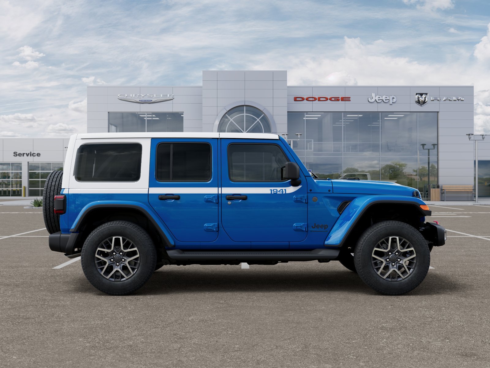 New 2026 Hydro Blue Pearl-Coat Exterior Paint Jeep Sahara image 52