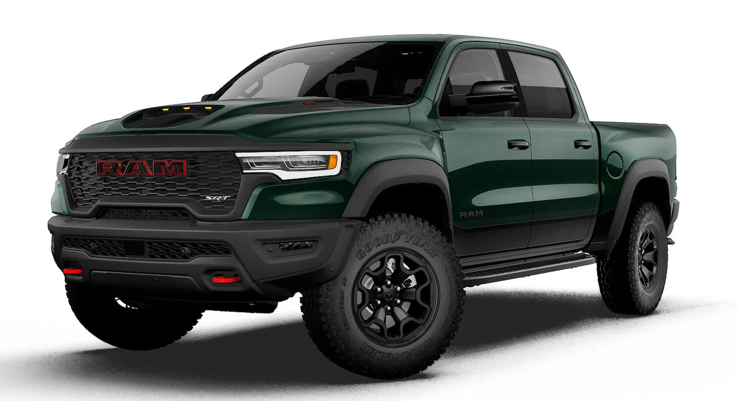 New 2027 Serrano-Green Metallic Exterior Paint RAM TRX image 13