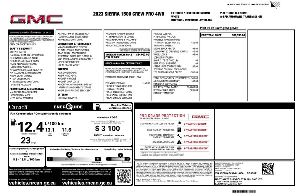 Certified Used 2023 White GMC Pro image 4