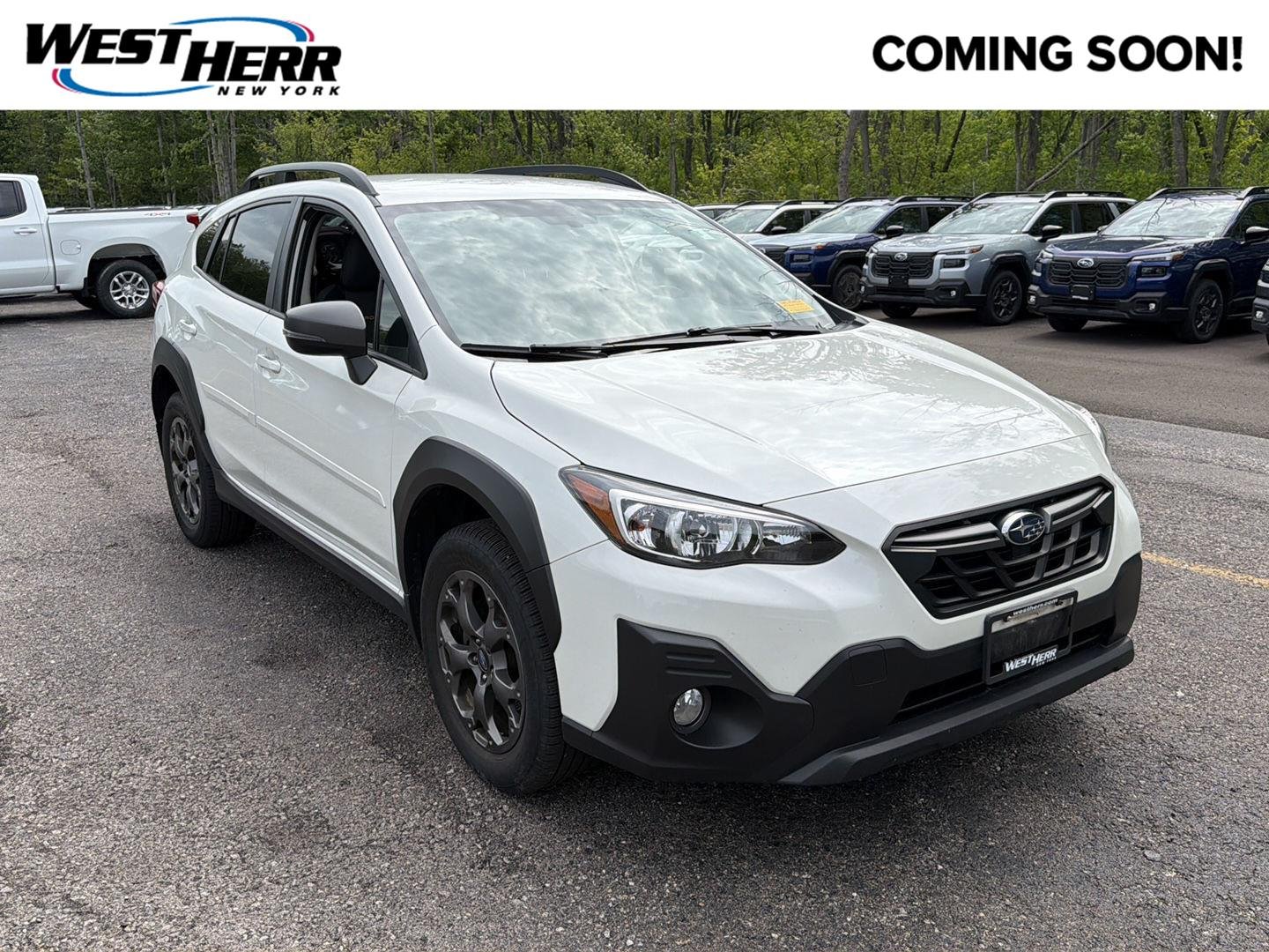 Used 2021 Crystal White Pearl Subaru Sport image 1