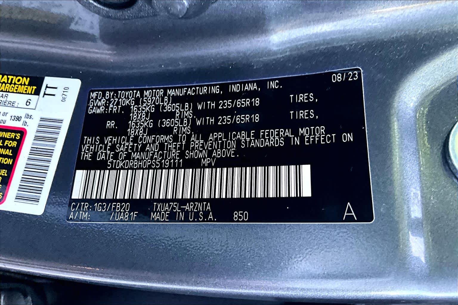 Used 2023 Magnetic Gray Metallic Toyota L image 33