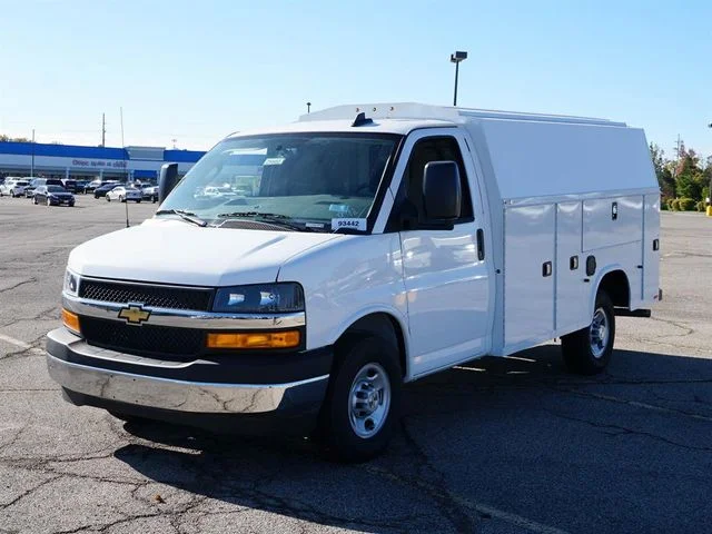 New 2025 White Chevrolet Work Van image 1