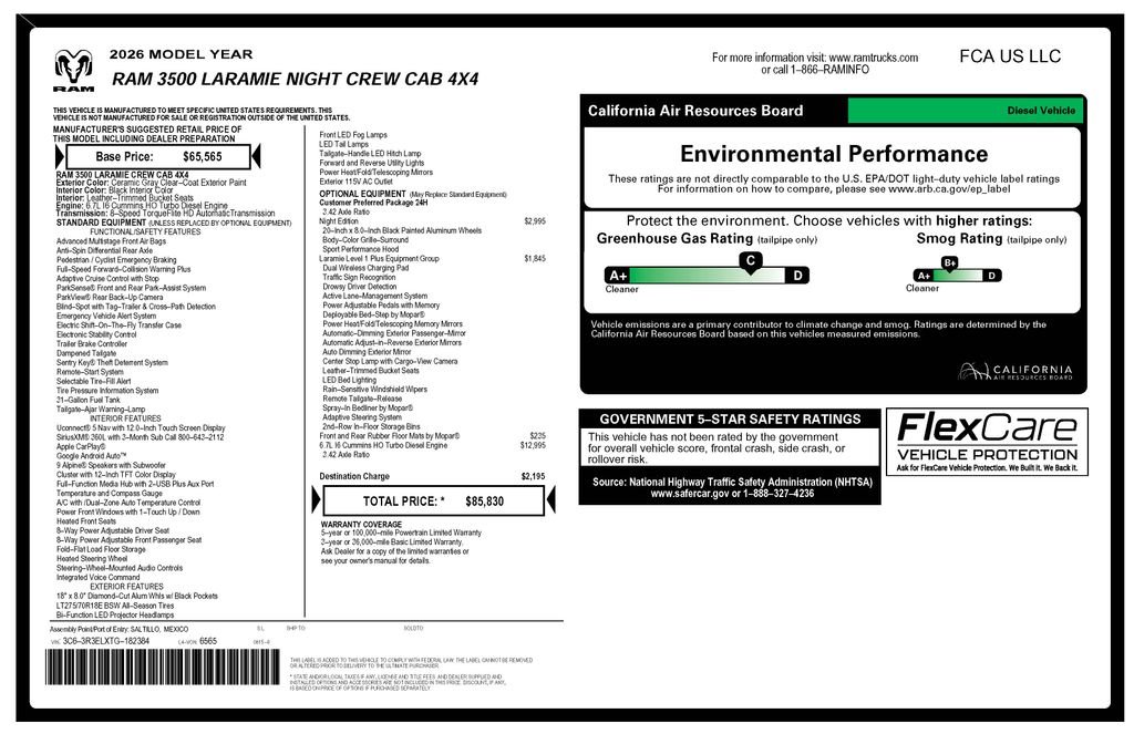 Certified Used 2026 White Ram Laramie image 4