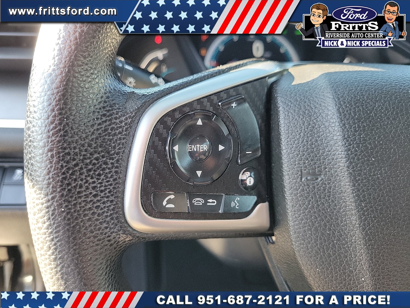 Certified Used 2019 Crystal Black Pearl Honda LX image 6