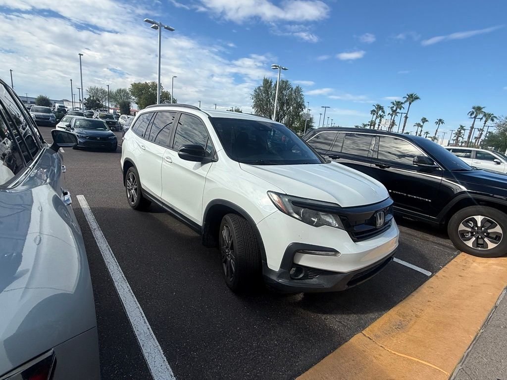 Certified Used 2022 Platinum White Pearl Honda Sport image 2