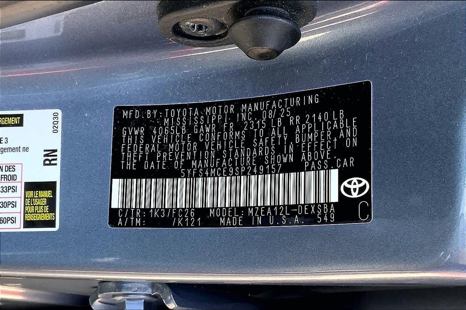 Used 2025 Celestite Toyota SE image 34
