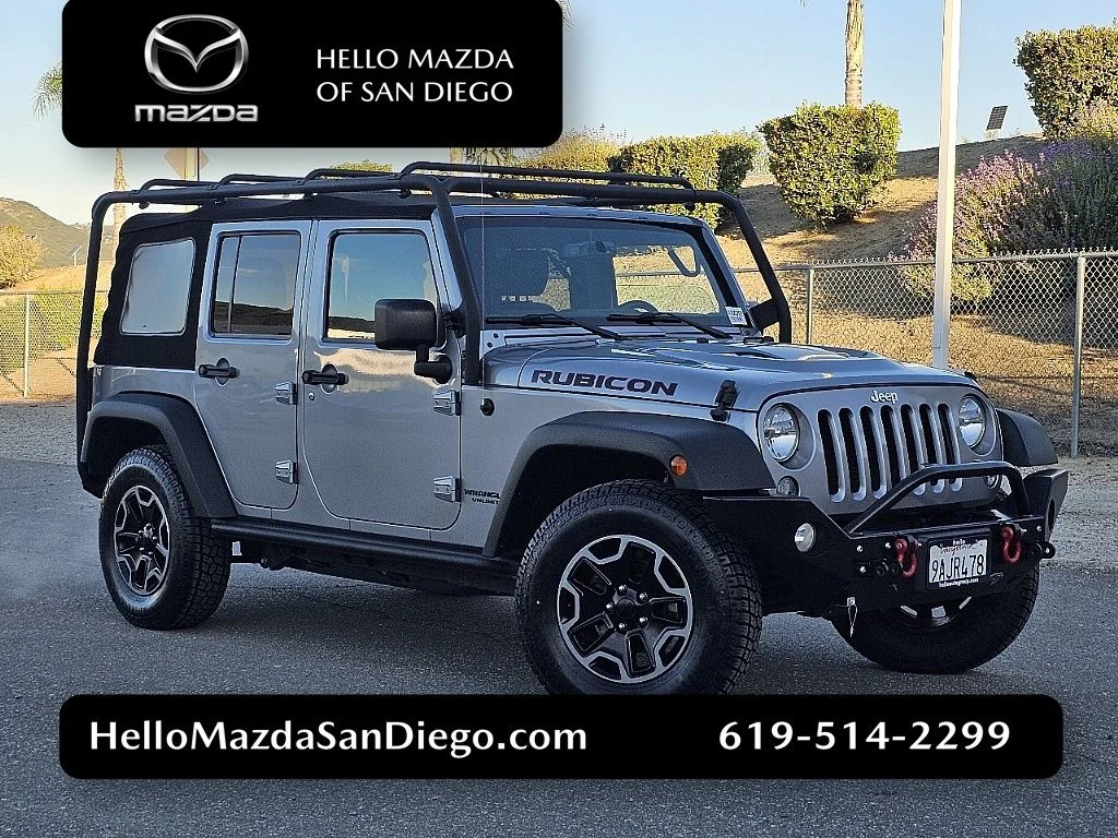 Used 2015 Silver Jeep Unlimited Rubicon image 1