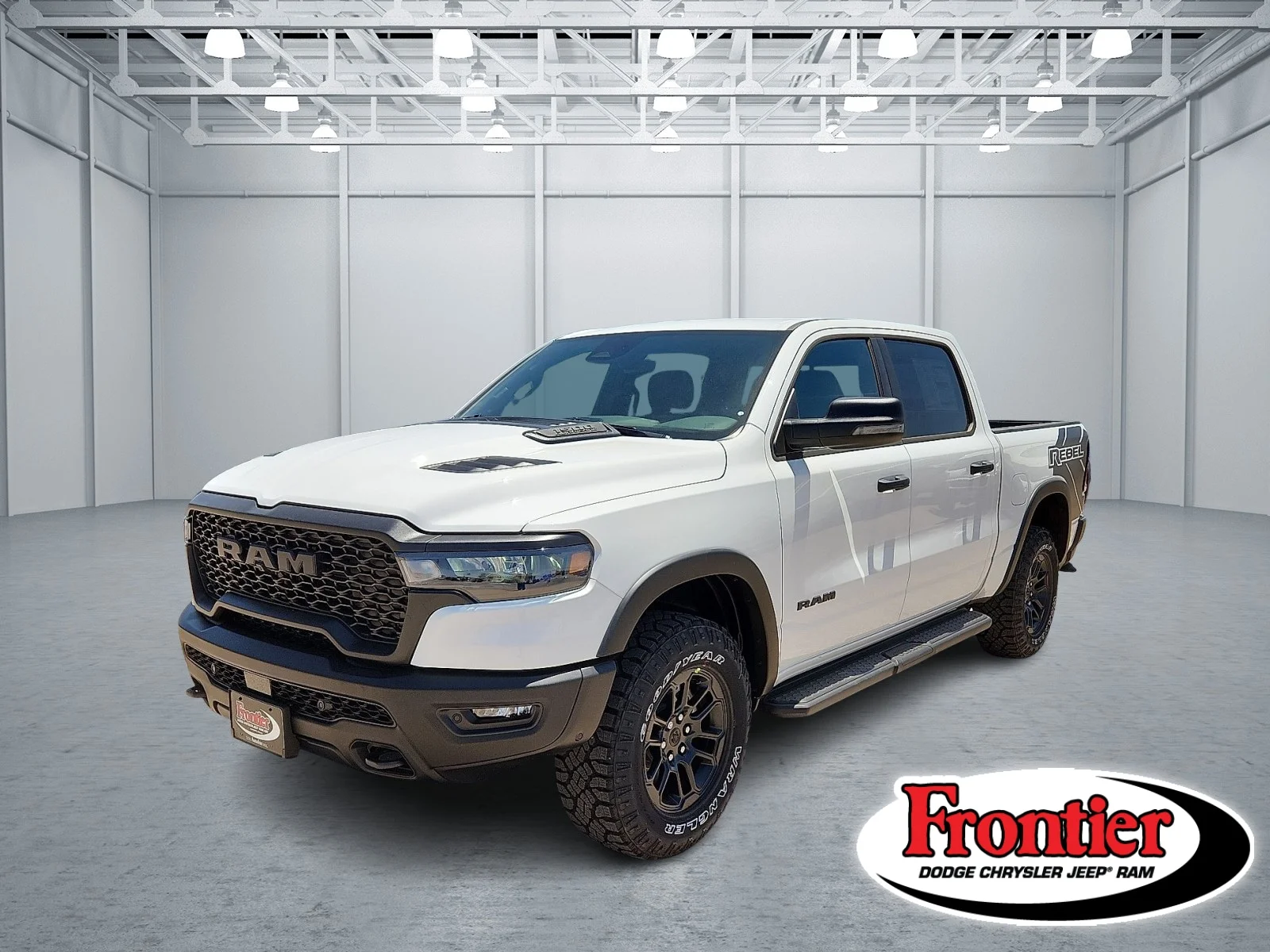 New 2026 Bright White Clear-Coat  Paint Ram REBEL CREW CAB 4X4 5