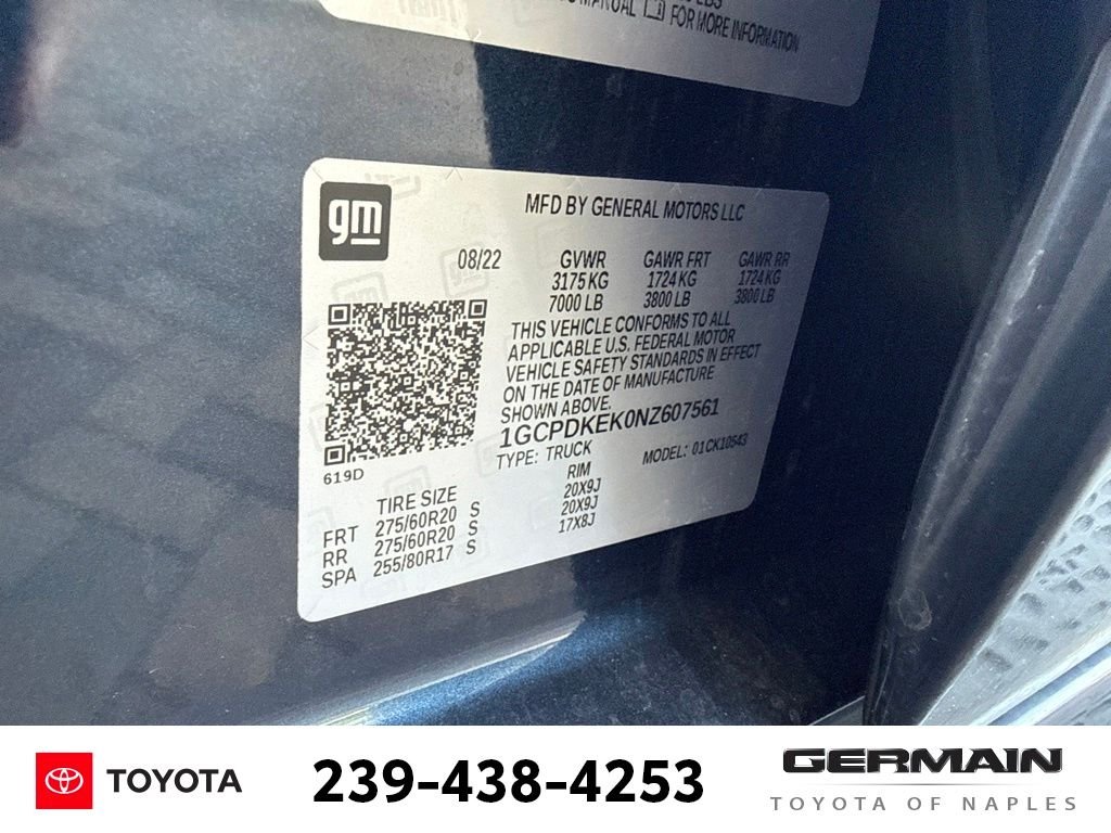 Used 2022 Blue Chevrolet LT image 24