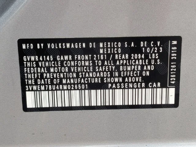 Used 2024 Silver Volkswagen 1.5T SE image 30