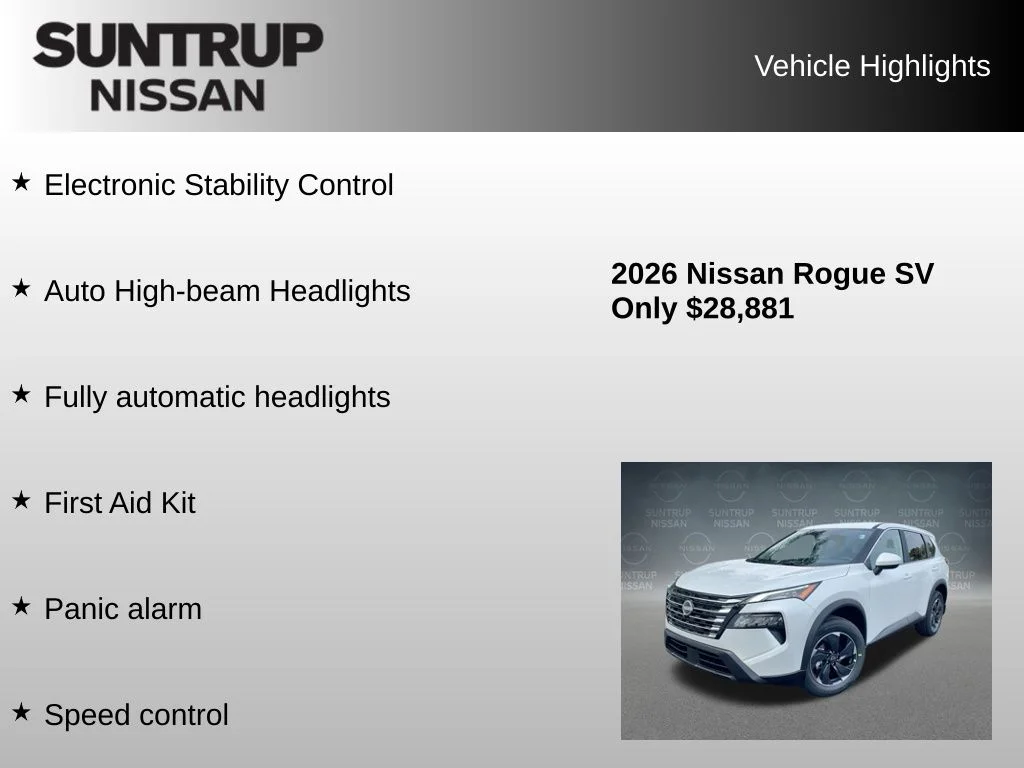 Used 2026 White Nissan SV image 38