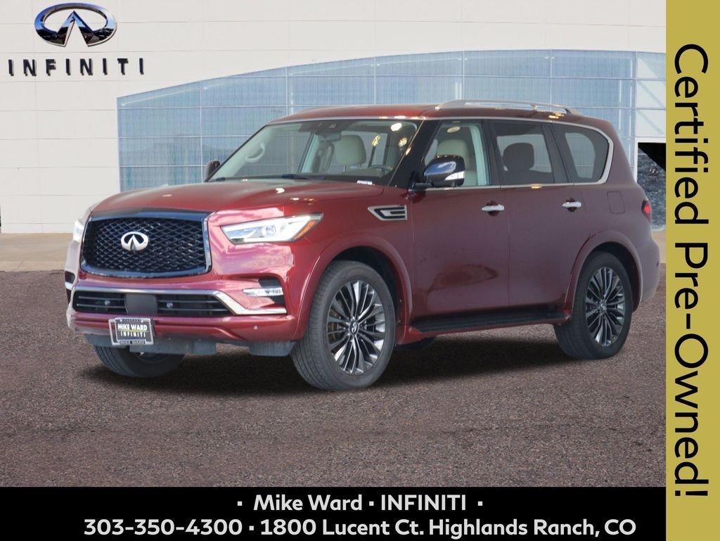 Certified Used 2021 Red INFINITI Premium Select image 1