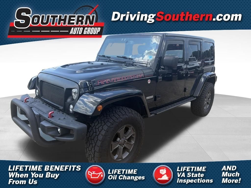 Used 2017 Black Jeep Unlimited Rubicon Recon image 1