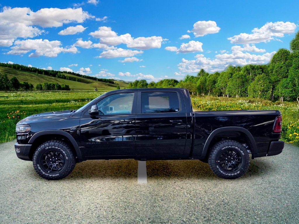 New 2027 Diamond Black Crystal Pearl-Coat Exterior Paint RAM Rebel image 3