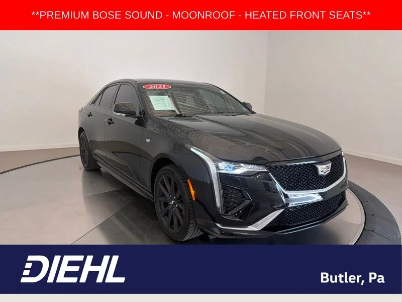 Used 2021 Black Cadillac Sport image 1