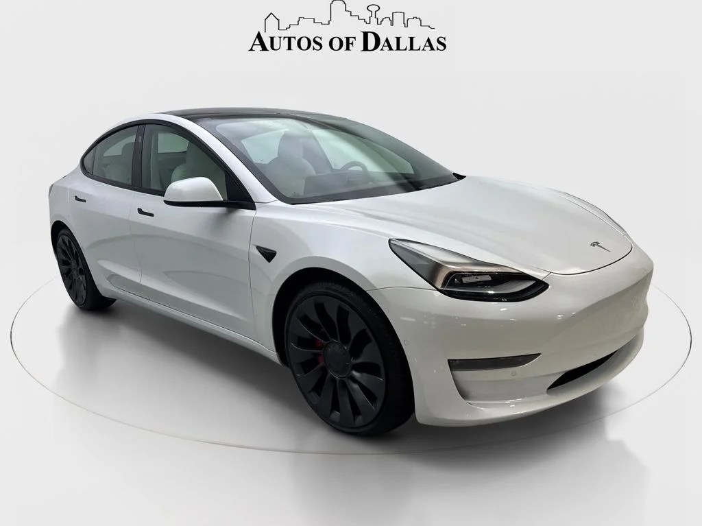 Used 2021 White Tesla Performance image 4
