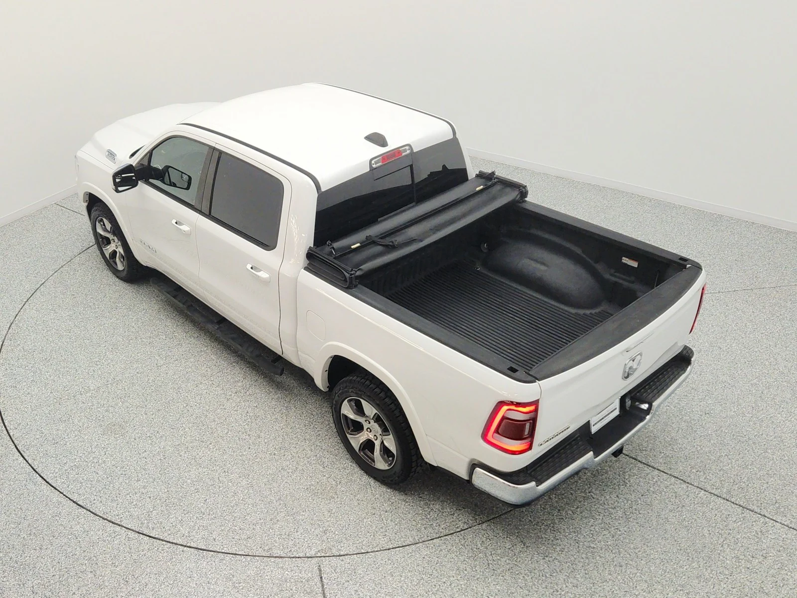Used 2019 Ivory White Tri-Coat Pearlcoat Ram Laramie 4x2 Crew Cab 5