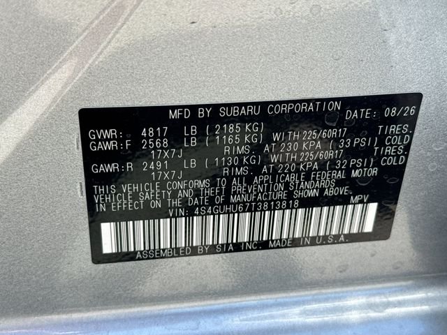 New 2026 ICE SILVER METALLIC Subaru Wilderness image 37
