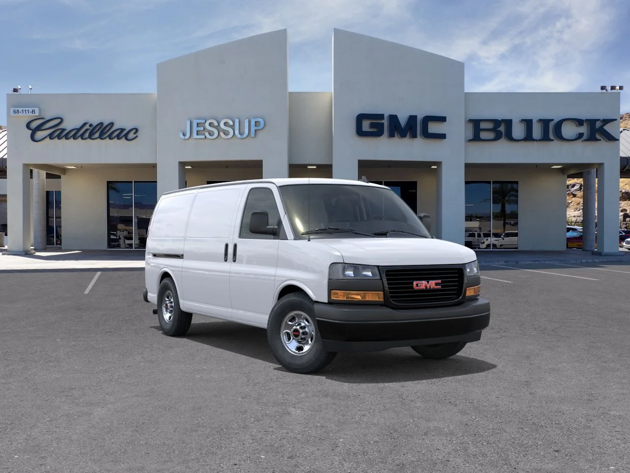 New 2025 Summit White GMC Work Van image 1