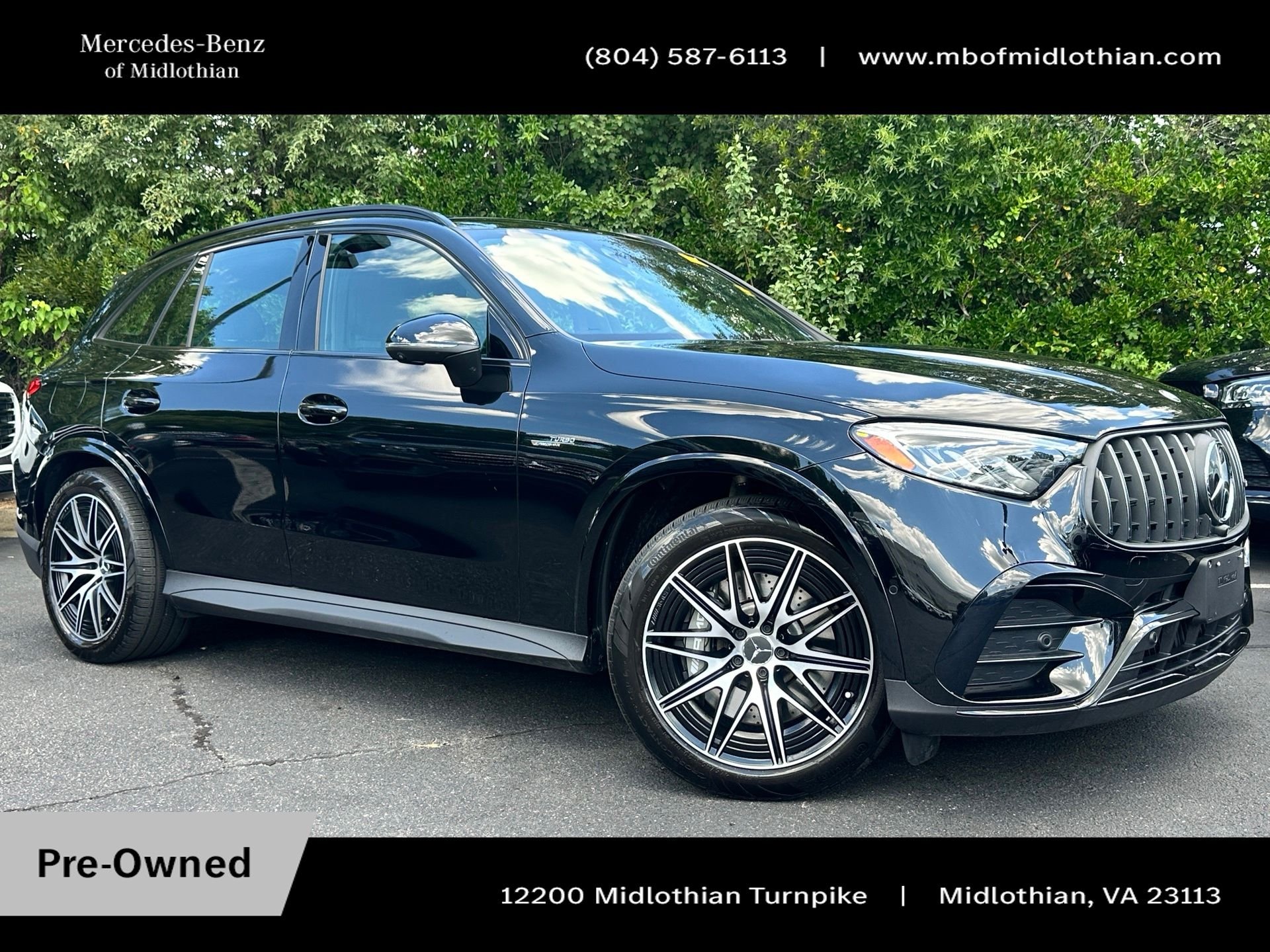 Certified Used 2025 Black Mercedes-Benz GLC 63 AMG® S E Performance image 1