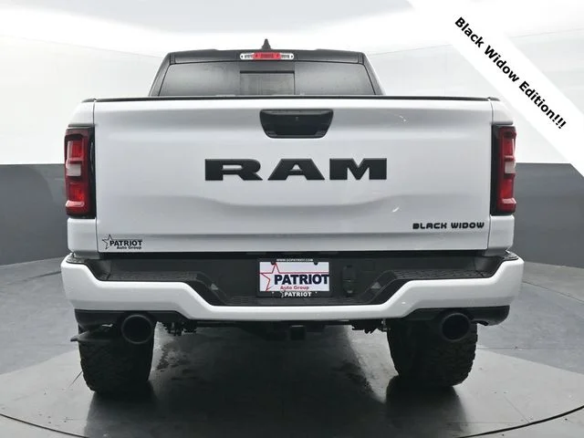 New 2026 Bright White Clear-Coat Exterior Paint RAM BLACK WIDOW EDITION image 12