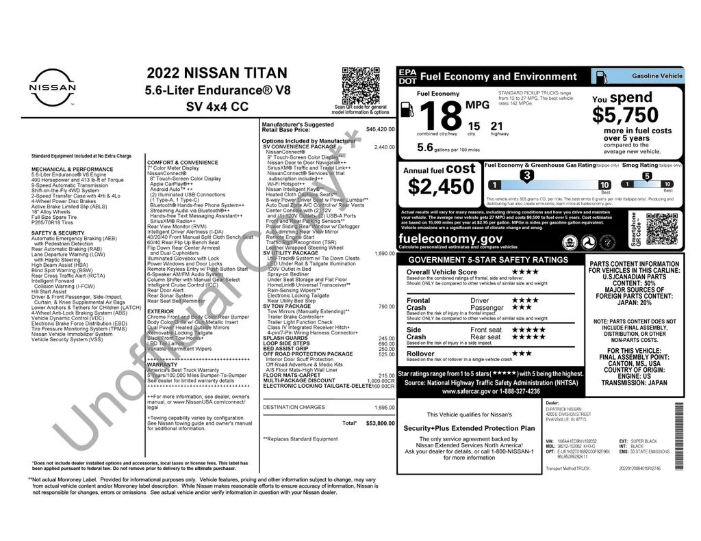 Used 2022 Black Nissan SV image 6