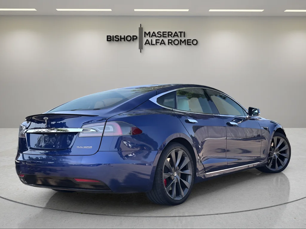 Used 2020 Blue Tesla Performance image 5