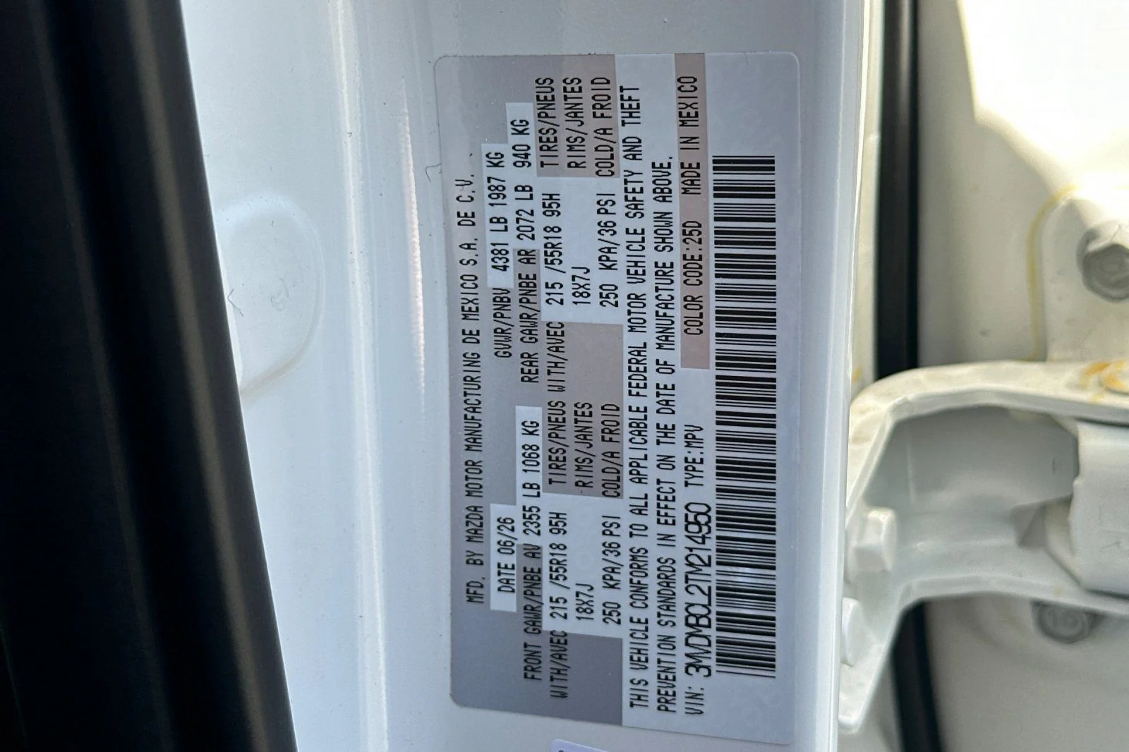 New 2026 Snowflake White Pearl Mazda 2.5 S Preferred AWD image 33