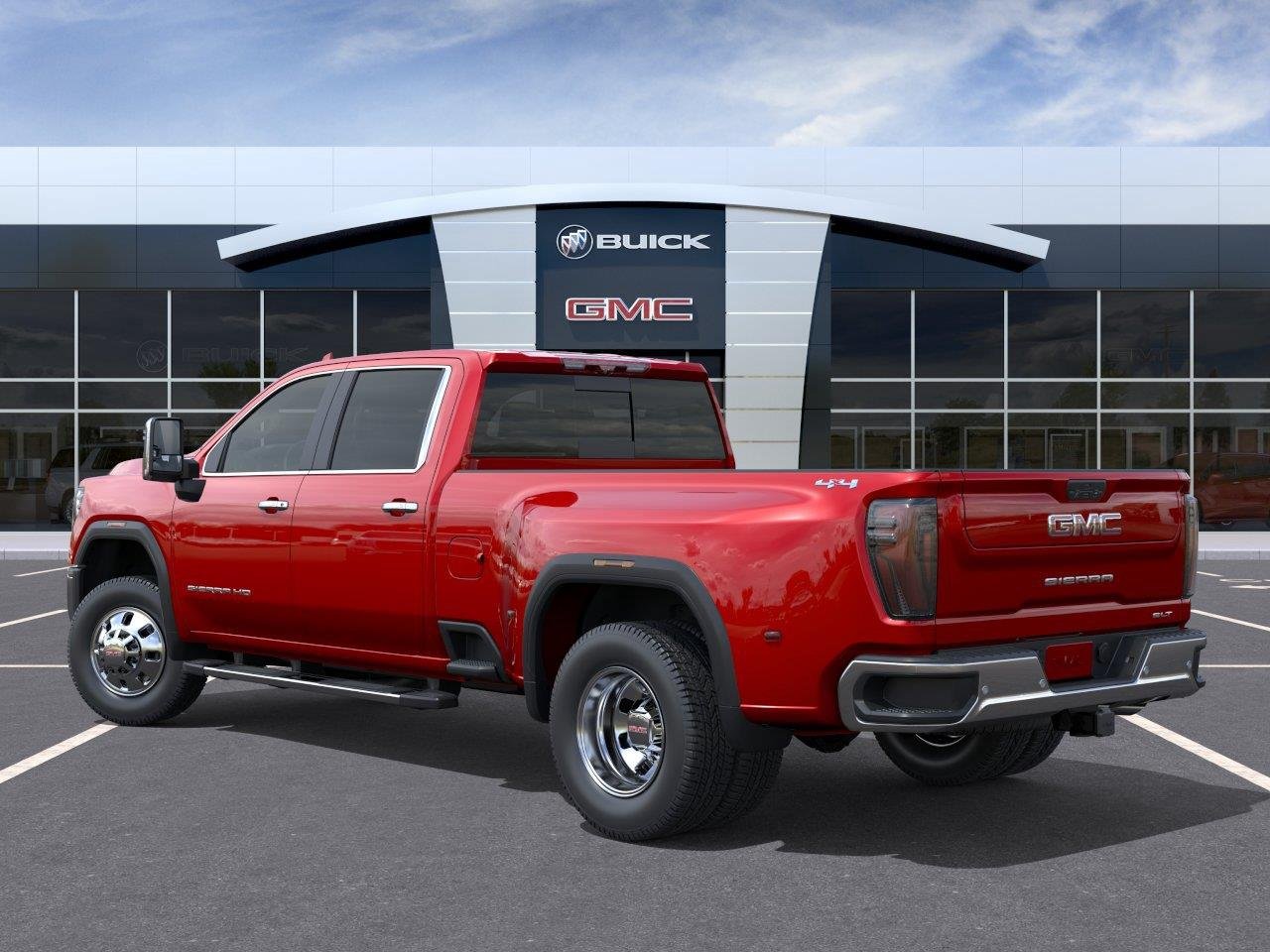 New 2026 Volcanic Red Tintcoat GMC SLT DRW image 3
