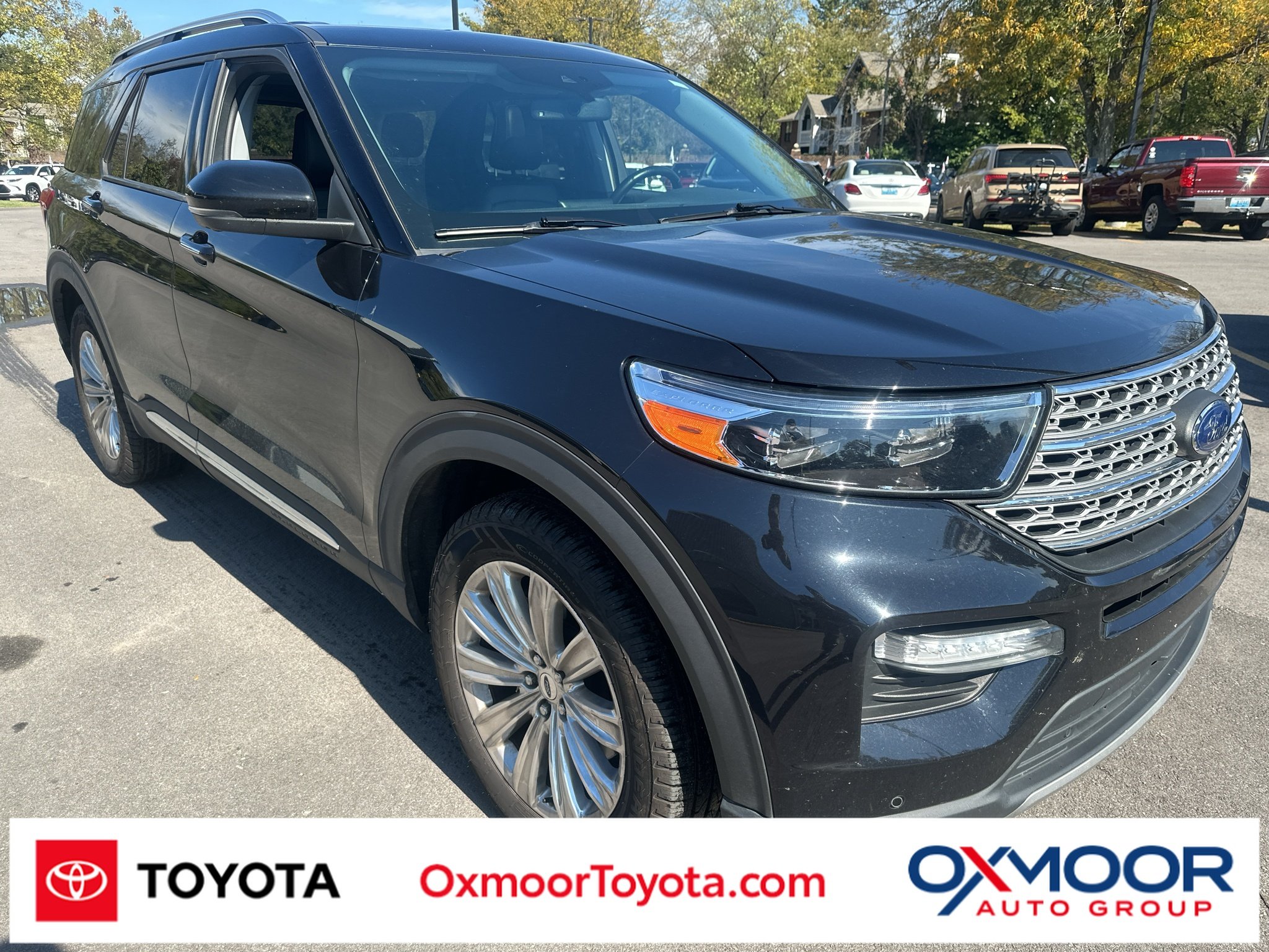 Used 2021 Agate Black Metallic Ford Limited image 1