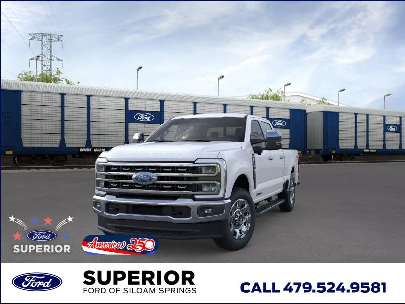 New 2026 Star White Metallic Tri-Coat Ford LARIAT image 2