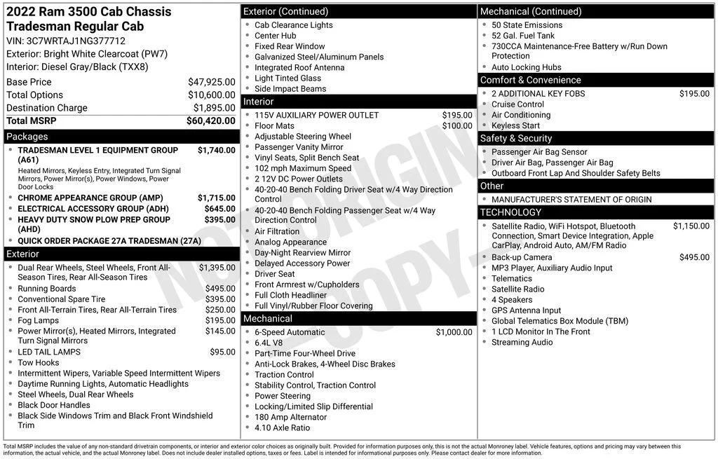 Used 2022 White Ram Tradesman image 1