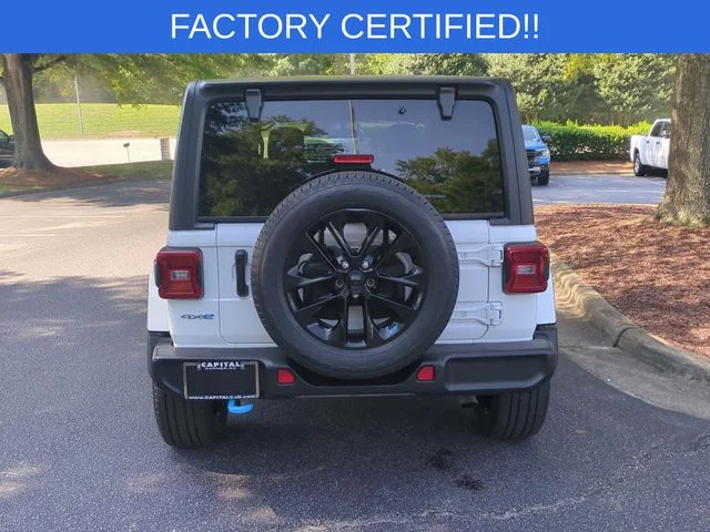 Used 2022 White Jeep Unlimited Sahara 4xe image 4