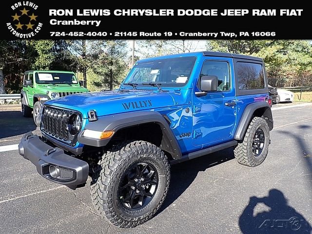 Hydro Blue Pearl Coat 2026 Jeep Wrangler Willys 2-Door 4WD SUV / Crossover Four-Wheel Drive