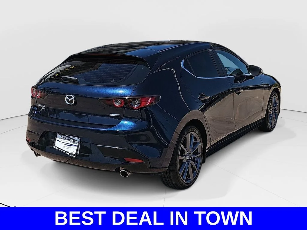 Used 2019 Blue Mazda Base MAZDA3 image 3