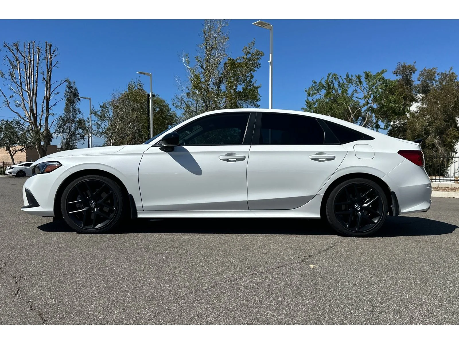 Used 2023 Platinum White Pearl Honda 4DR MT image 2