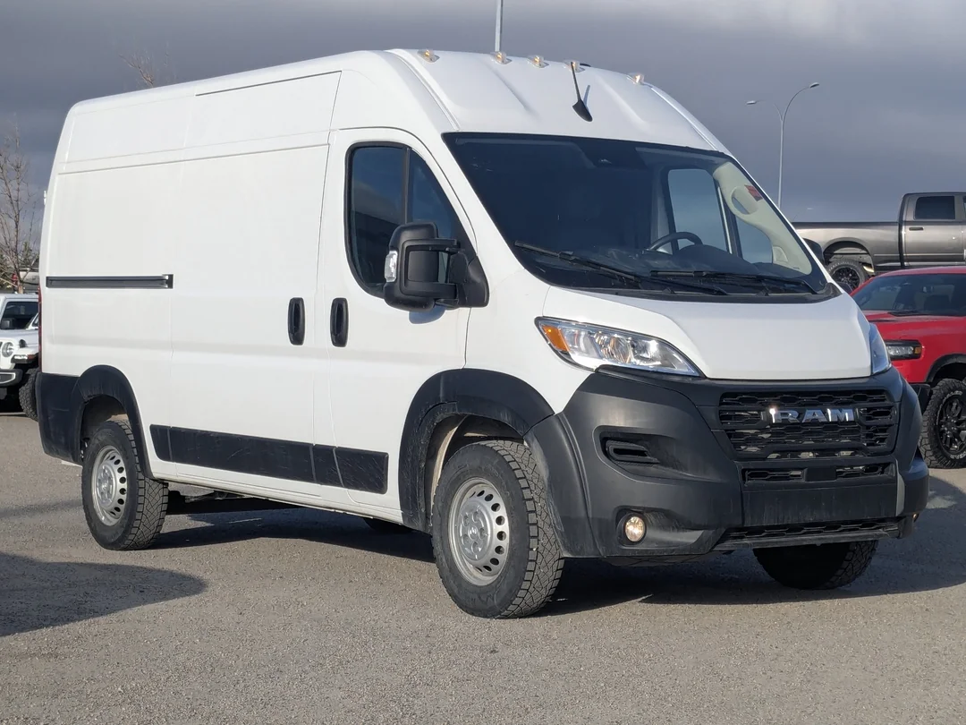 Certified Used 2025 White RAM Tradesman - - C/V HR 136 WB - Pkg 22B - Convenience Grp - Mopar Cargo Mat - Wall Paneling & More! image 2