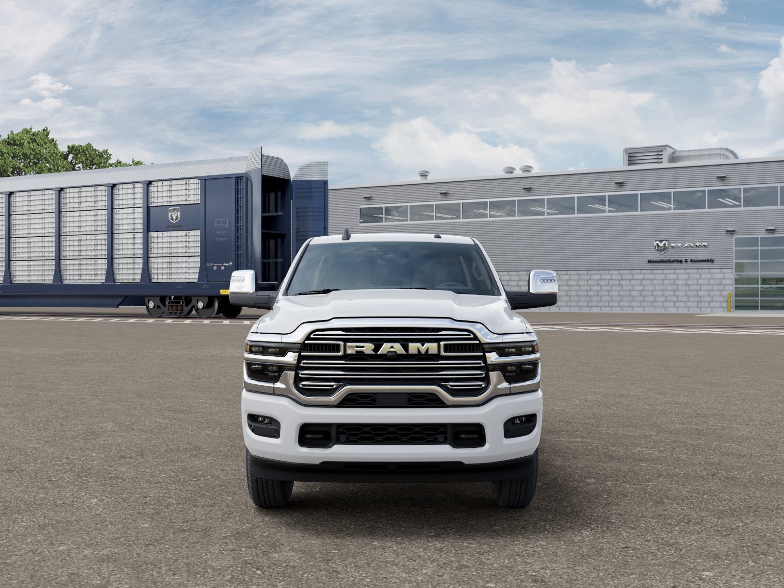 New 2026 Bright White Clear-Coat Exterior Paint RAM Laramie image 6